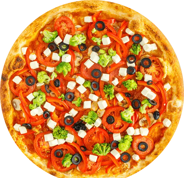 Fresh halal pizza at Pizza Square St in Calgary SE