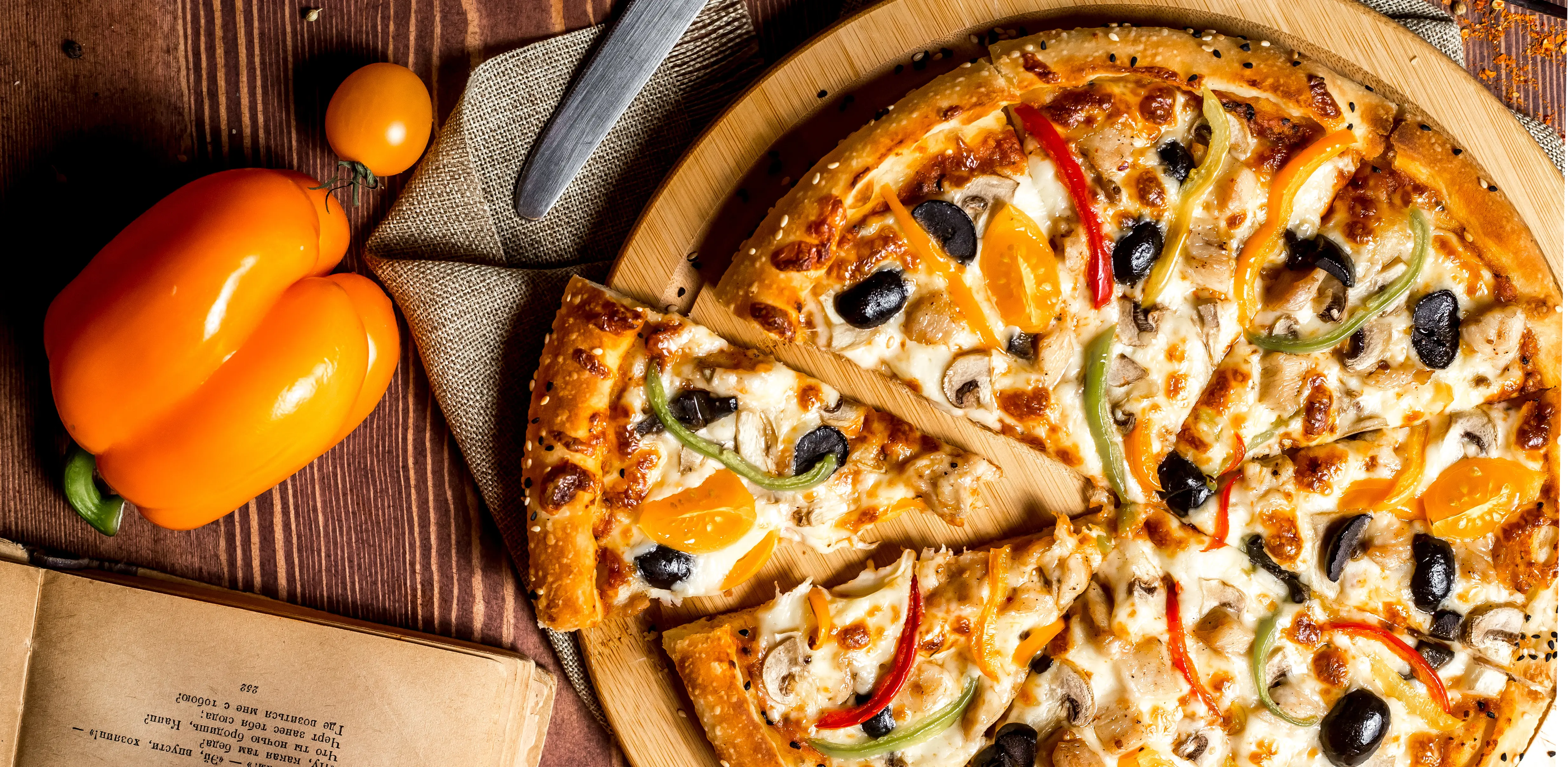 Delicious halal pizza at Pizza Square St in Calgary SE