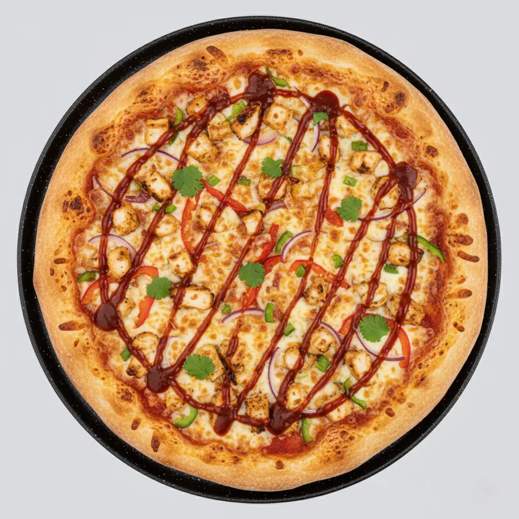 BBQ Blaze Pizza with halal chicken in Calgary SE